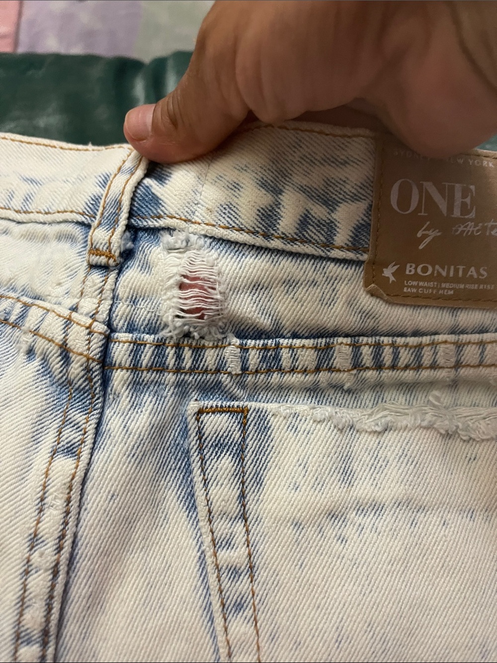 One by One Teaspoon Bonitas low waist  sz 24 - Picture 4 of 11